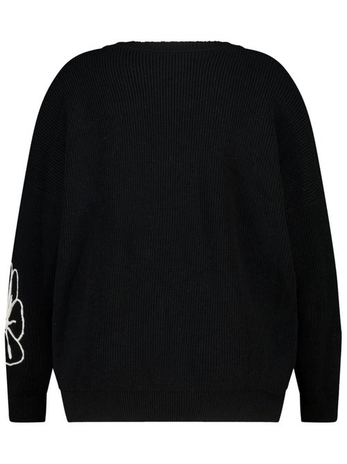 MS MODE Pull Pull avec fleurs brodées - Kiabi