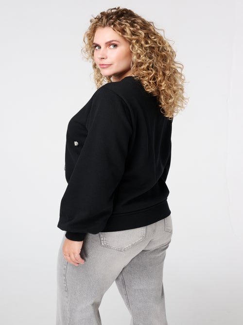 MS MODE Pull Pull avec fleurs en 3D - Kiabi