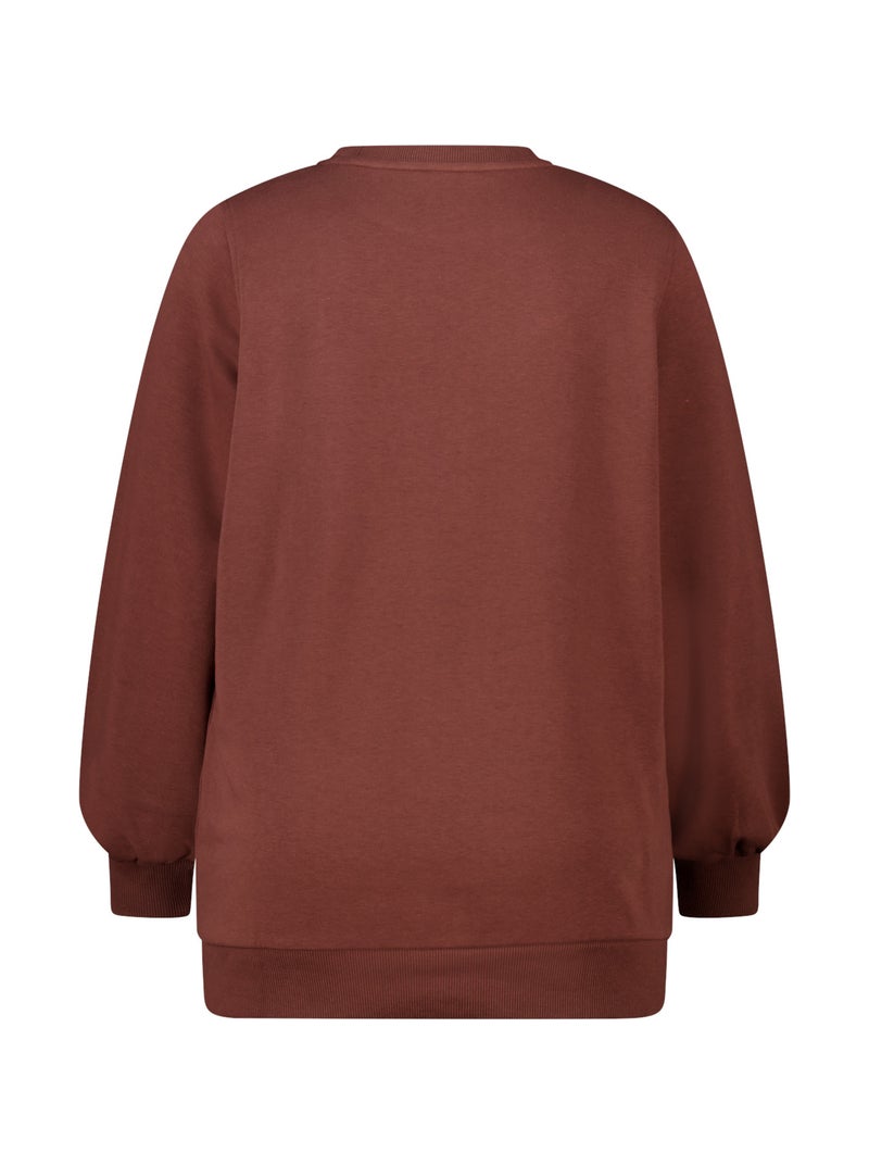 MS MODE Pull Pull avec illustrations Marron cappuccino - Kiabi