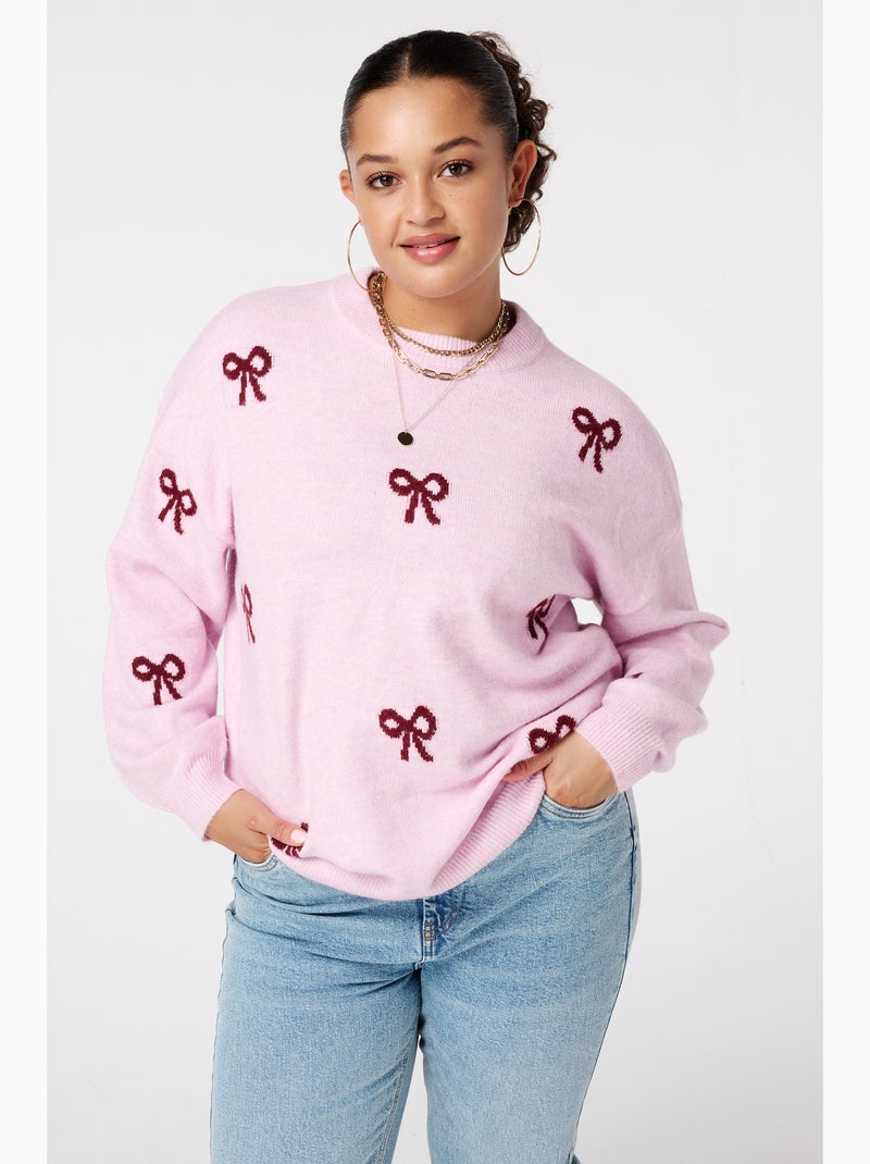 Lot de 3 T-shirts col roulé fille - lot rose poudré, Fille