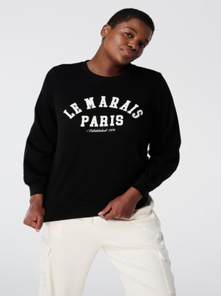 MS MODE Pull Pull avec inscription