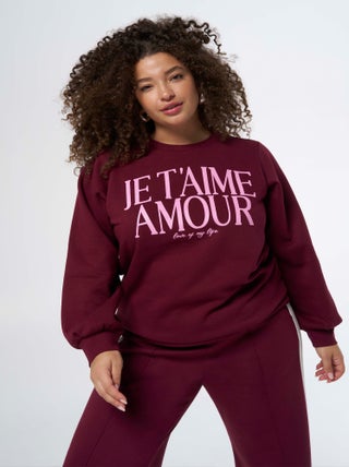 MS MODE Pull Pull avec inscription