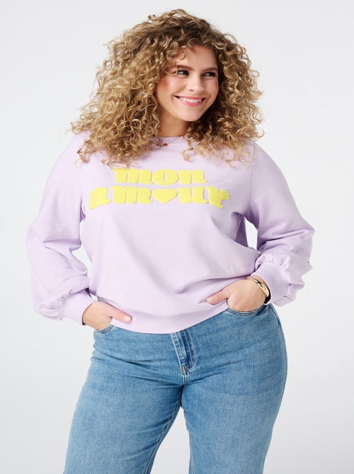 MS MODE Pull Pull avec inscription - Kiabi