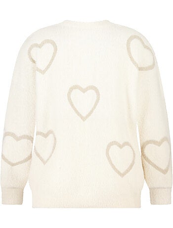 MS MODE Pull Pull doux à cœurs
