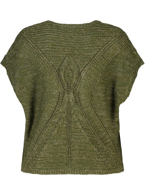 Ms Mode Pull pull en crochet à manches courtes - Kiabi