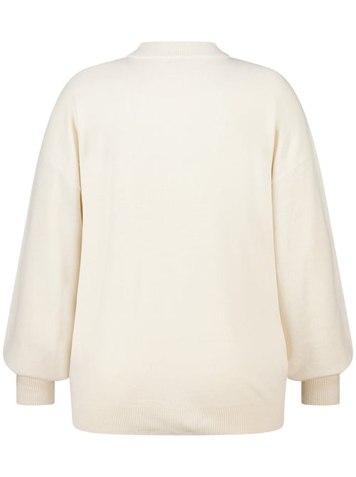 MS MODE Pull Pull en maille fine à manches ballon - Kiabi