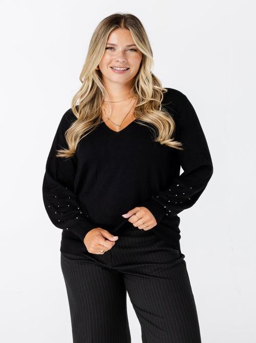 MS MODE Pull Pull fin avec détail scintillant - Kiabi