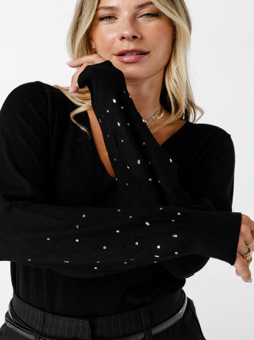 MS MODE Pull Pull fin avec détail scintillant - Kiabi