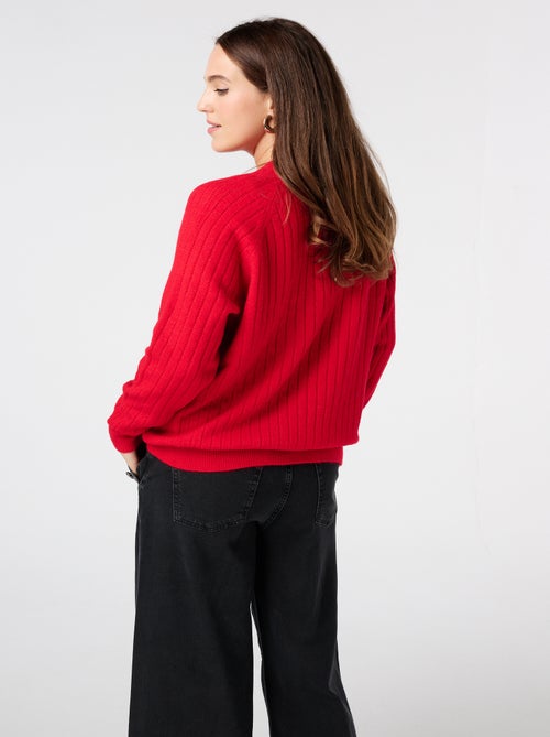 MS MODE Pull Pull finement tricoté avec motif - Kiabi