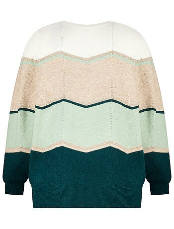 MS MODE Pull Pull imprimé et lurex