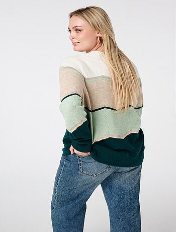 MS MODE Pull Pull imprimé et lurex