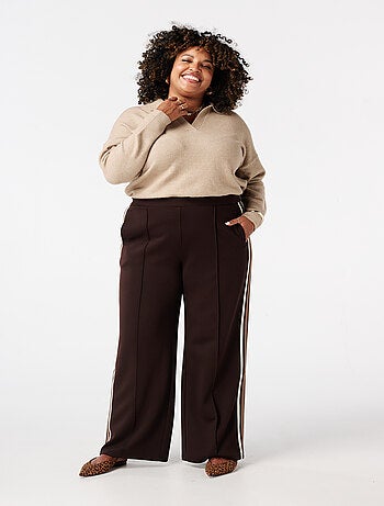 MS MODE Pull Pull polo en maille fine