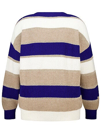 MS MODE Pull Pull rayé avec lurex