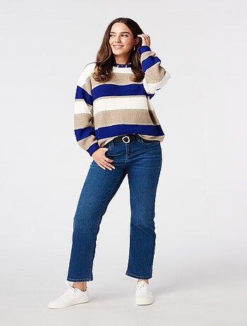 MS MODE Pull Pull rayé avec lurex