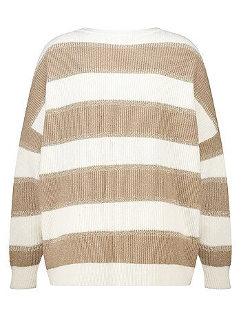 MS MODE Pull Pull rayé avec lurex