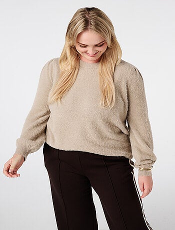 MS MODE Pull Pull tricoté en fil doux