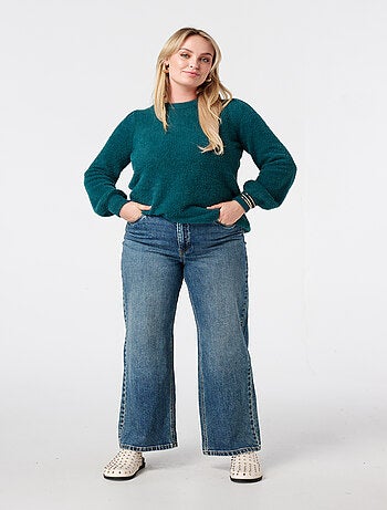 MS MODE Pull Pull tricoté en fil doux