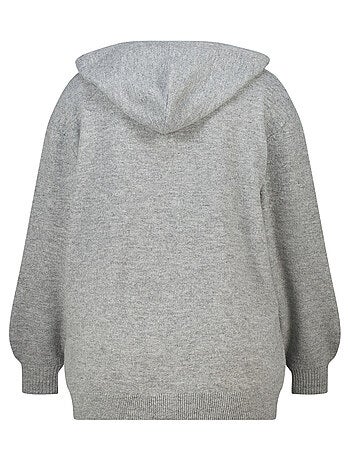 MS MODE Pull Sweat à capuche en maille