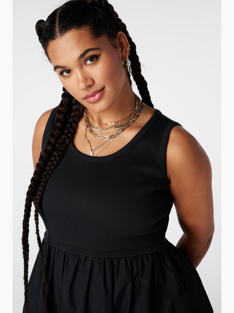 Ms mode robe ligne a Noir - Kiabi