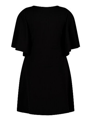 MS MODE Robe Robe à manches papillon