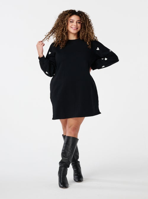 MS MODE Robe Robe avec cœurs fantaisie - Kiabi