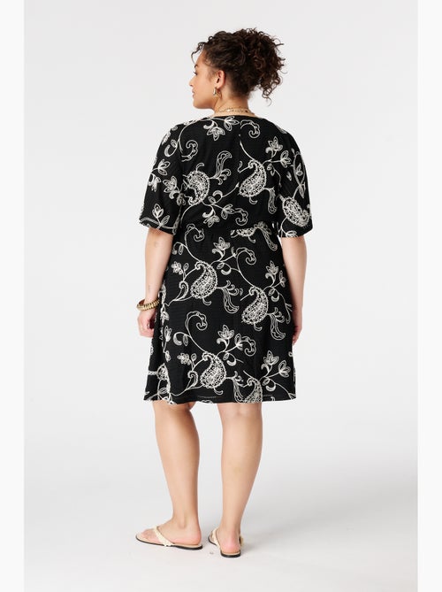 MS MODE Robe Robe courte à manches papillon - Kiabi MS MODE Robe Robe courte à manches papillon - Kiabi