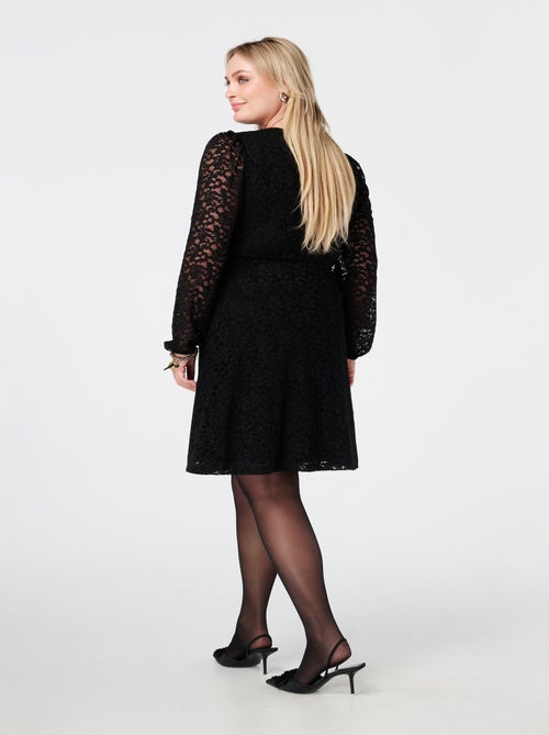 MS MODE Robe Robe en dentelle avec détail boutonné - Kiabi