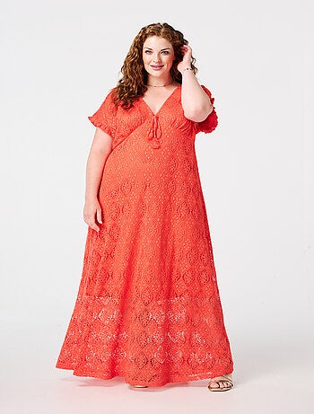 MS MODE Robe Robe longue en crochet
