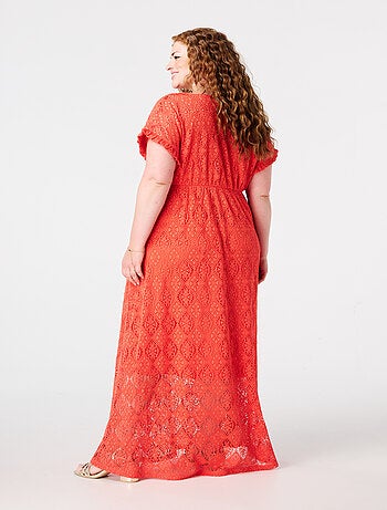 MS MODE Robe Robe longue en crochet