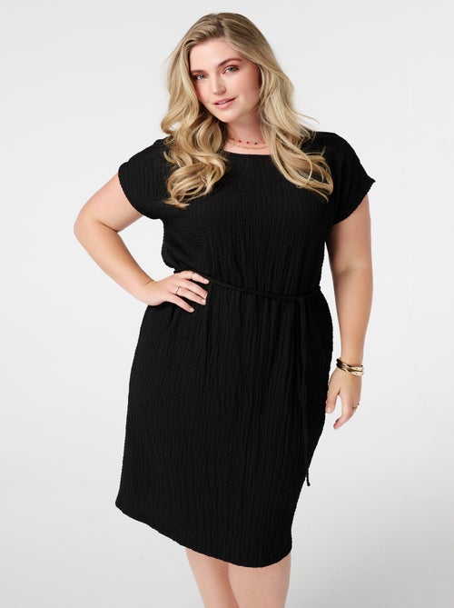 MS MODE Robe Robe midi avec cordon - Kiabi