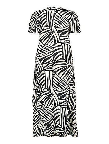 MS MODE Robe Robe portefeuille à imprimé