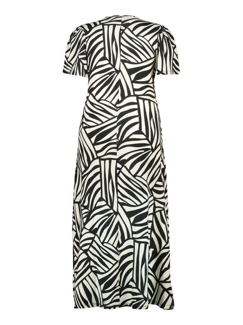 MS MODE Robe Robe portefeuille à imprimé - Kiabi