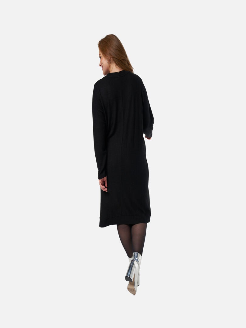Mit Ms Robe MS MODE Robe Robe-pull à imprimé - Noir - Kiabi - nu€