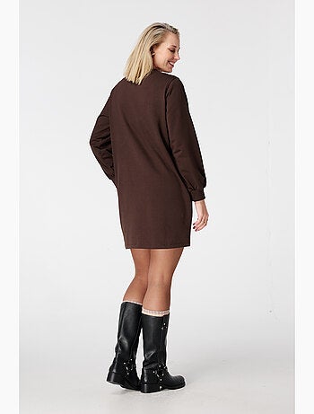 MS MODE Robe Robe-pull avec texte