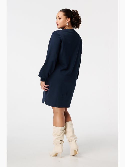 MS MODE Robe Robe sweat avec inscription - Kiabi