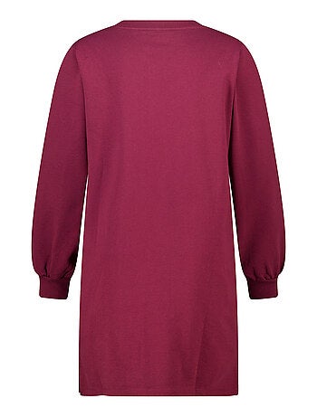 MS MODE Robe Robe sweat avec inscription