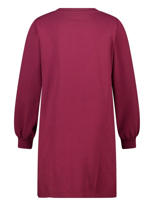 MS MODE Robe Robe sweat avec inscription - Kiabi