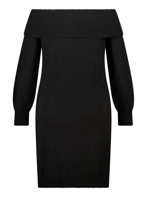 MS MODE Robe Robe tricotée à épaules dénudées - Kiabi