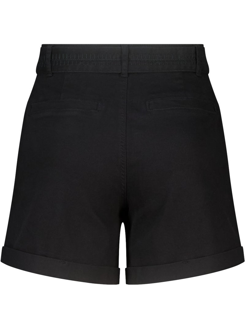 Ms mode short en denim avec ceinture Noir - Kiabi