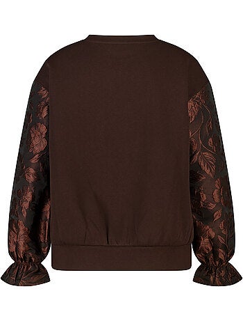 Ms mode sweat à manches jacquard