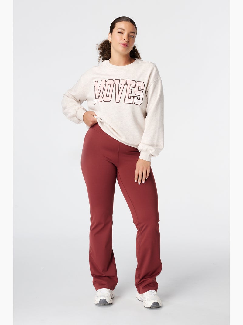 Ms mode sweat avec illustration Beige/Blanc - Kiabi