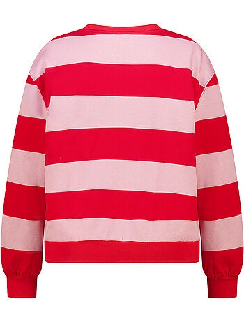 Ms mode sweat rayé avec motif
