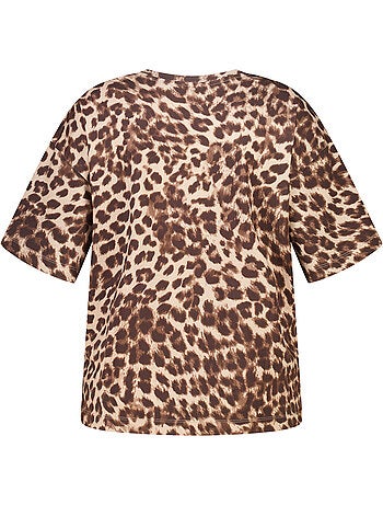 Ms mode t shirt à imprimé animal