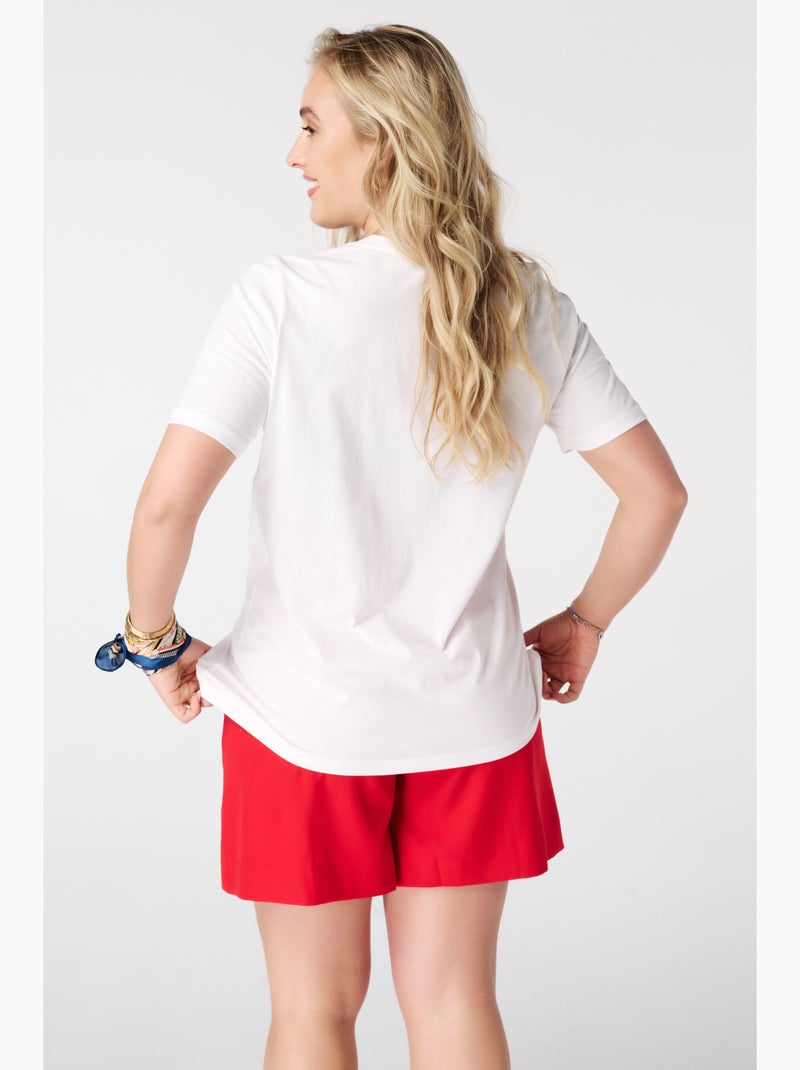 Ms mode t shirt à imprimé Blanc - Kiabi