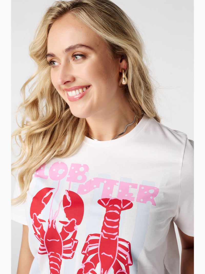Ms mode t shirt à imprimé Blanc - Kiabi