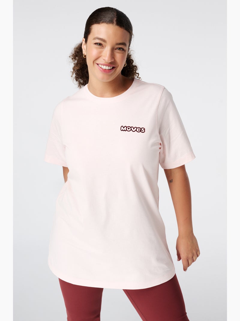 Ms mode t shirt avec imprimé Rose clair - Kiabi