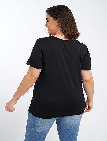 MS MODE T-shirt Lot de 2 t-shirts avec col en V