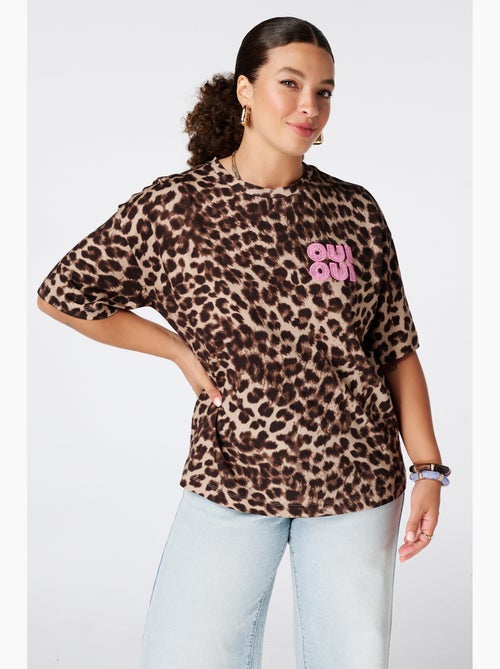 Ms Mode T-Shirt t shirt à imprimé animal - Kiabi