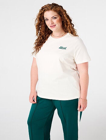 MS MODE T-shirt T-shirt à imprimé fleuri