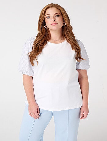 MS MODE T-shirt T-shirt à manches bouffantes